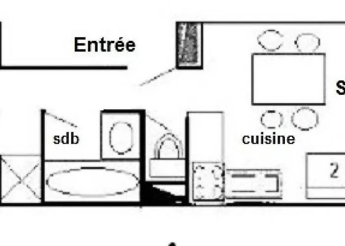 Les Ecrins - 3 Pieces 6/7 Pers - Les Ecrins - 206ec - Plagne Centre Mae-8934 Apartmán *